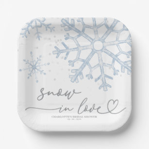 Assiettes En Carton Fête de mariage Snow In Love