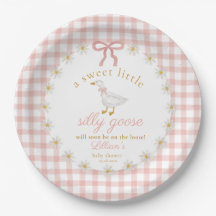 Fête de naissance de Cottagecore Pink Gingham Sill