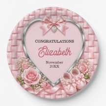 Fête de Naissance Fille Arc en Ciel Rose Pastel Él