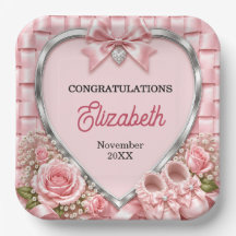 Fête de Naissance Fille Arc en Ciel Rose Pastel Él