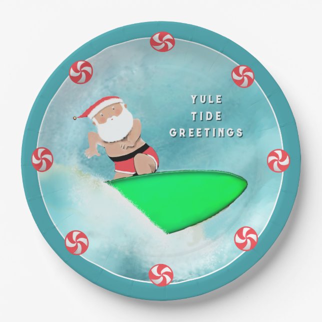 Assiettes En Carton Fête de Noël (Devant)