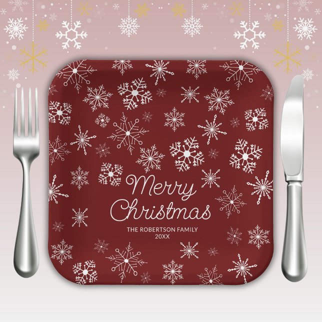 Assiettes En Carton Fête de Noël des Flèches rouges (Créateur téléchargé)