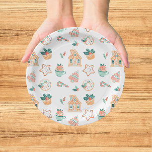 Assiettes En Carton Fête de Noël fantaisiste