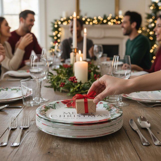 Assiettes En Carton Fête de Noël Fête de Noël (Créateur téléchargé)
