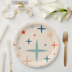 Assiettes En Carton Fête de Noël rétro