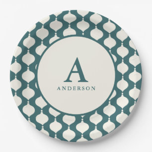 Assiettes En Carton Fête de Noël vintage et élégante