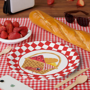 Assiettes En Carton fête de pique-nique mignonne