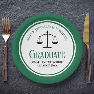 Assiettes En Carton Fête de remise des diplômes de l'école de droit ve
