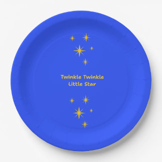 Assiettes En Carton Fête de Révélation du Sexe Twinkle Twinkle Little