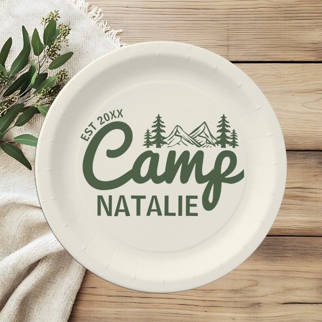 Assiettes En Carton Fête d'enterrement de vie de jeune fille personnal (Créateur téléchargé)