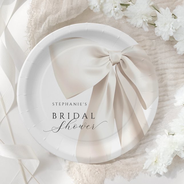 Assiettes En Carton Fête des mariées blanche (Créateur téléchargé)