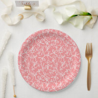 Fête des mariées de Motif de lignes roses mignonne
