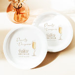 Assiettes En Carton Fête des mariées Perles et poursuites<br><div class="desc">Plaques de papier Fête des mariées Pearls and Prosecco Cette plaque de papier Fête des mariées Perles et Prosecco intemporelle est dotée de perles d'aquarelle et d'une flûte de champagne, une façon parfaite d'accentuer votre journée spéciale! Modifiez facilement la plupart des termes pour correspondre à votre événement! Les couleurs de...</div>