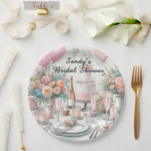 Assiettes En Carton Fête des mariées Pretty Pink Party