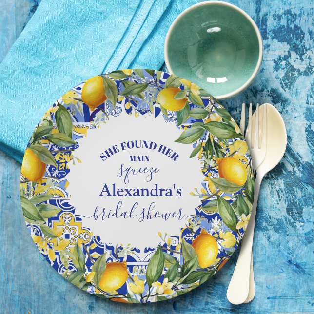 Assiettes En Carton Fête des mariées principale de la taille du citron (Créateur téléchargé)