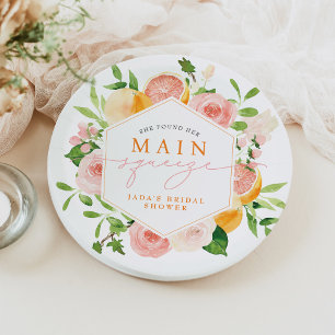 Assiettes En Carton Fête des mariées principale de Squeeze aux agrumes