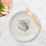 Assiettes En Carton Fête des mariées vintage Elegant Tea Party<br><div class="desc">Plaques de Fête des mariées vintage Elegant Tea Party Transportez vos invités à une époque d'élégance intemporelle avec cette collection de Fêtes des mariées de Tea Party Vintage Elegant. Orné de motifs floraux délicats et de typographie ornée, ce thème ouvre la voie à une affaire sophistiquée. Réalisée avec soin du...</div>