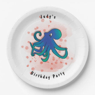 Assiettes En Carton Fête des poulpes