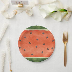 Assiettes En Carton Fête d'été pastèque de quelque manière que vous la