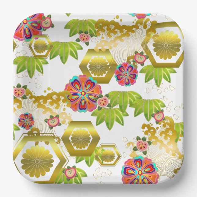Assiettes En Carton Fête du design japonais (Recto)