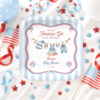 Fête Prénatale Fille Tout en Américain