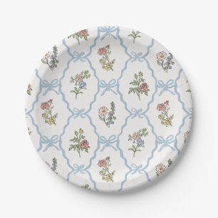 Assiettes En Carton Fête printanière du jardin Coquette florale pastel