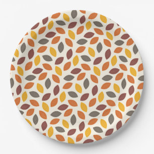 Assiettes En Carton Feuilles d'automne