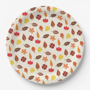 Assiettes En Carton Feuilles d'automne confortables