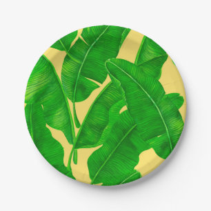 Assiettes En Carton Feuilles de bananes