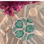 Assiettes En Carton Feuilles Pink & Green Palm sans couture Motif<br><div class="desc">Le Tropical Pink & Green Palm Feuille Seamless Motif est un design dynamique et animé avec un assortiment de feuilles de palmiers rose et vert disposés en motif extensible. Le motif a une disposition transparente, ce qui signifie que les bords de la conception se mélangent de manière transparente pour créer...</div>