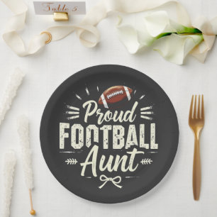 Assiettes En Carton Fier football tante Imaginaire football match