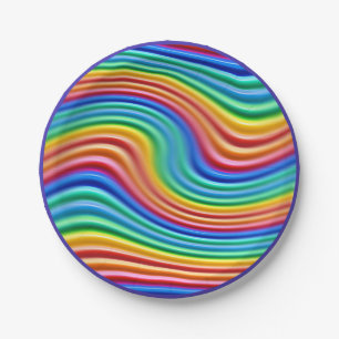 Assiettes En Carton Fierté d'arc-en-ciel de plaque à papier