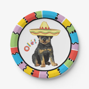 Assiettes En Carton Fiesta Rottweiler