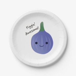 Assiettes En Carton figue Awesome Fig Pun