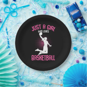 Assiettes En Carton Fille de basketball Femmes