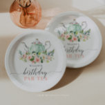 Assiettes En Carton Fille personnalisée Fête d'anniversaire Par-Tea Pa<br><div class="desc">Personnalisez facilement ces élégantes assiettes de thé d'anniversaire! Notre collection de Tea Party d'anniversaire est le choix parfait pour une fête d'anniversaire amusante et charmante! Cet élégant ensemble comprend une théière verte peinte à la main et de belles roses roses, entourée d'un joli bouquet de fleurs roses et blanches et...</div>