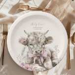 Assiettes En Carton Fille rose Floral Highland Vache 1er anniversaire<br><div class="desc">Faites de votre première fête d’anniversaire une fête vraiment spéciale avec nos Plaques Papier de 1er Anniversaire de la Vache Highland. Ces assiettes présentent une illustration attachante de vache Highland dans un style boho-moderne délicieux aquarelle, ajoutant une touche de fantaisie et de charme à votre célébration. Le design met en...</div>