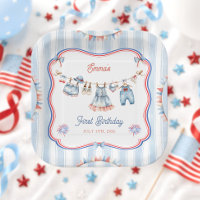 Fille tout américaine 1er anniversaire 4 juillet