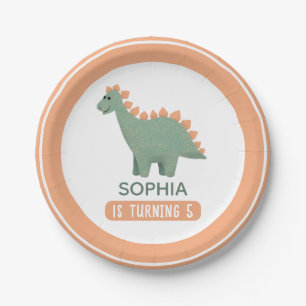 Assiettes En Carton Filles mignonne Anniversaire de enfant dinosaure r