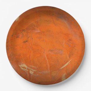 Assiettes En Carton Finition Faux en terre cuite laquée