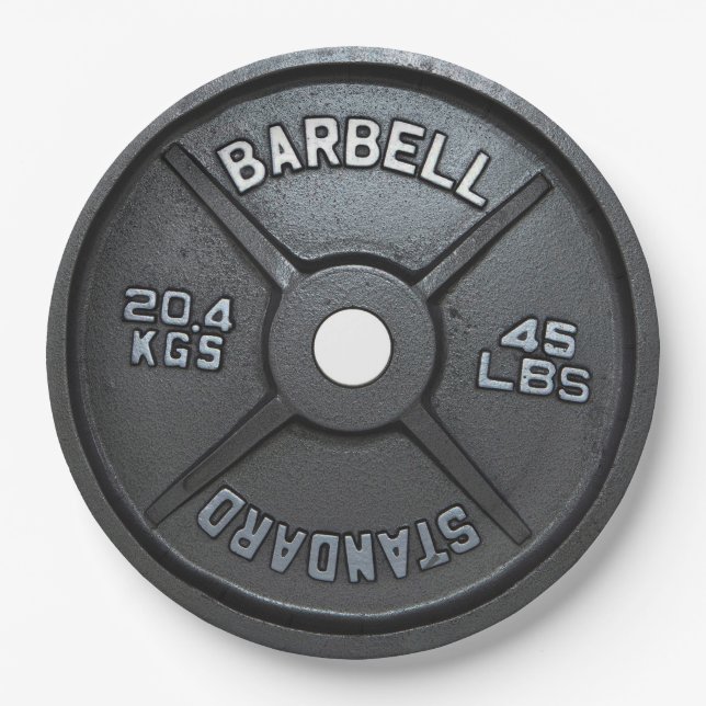 Assiettes En Carton Fitness and Gym Motivation (Devant)