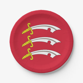 Assiettes En Carton Flag of Essex Paper Plates