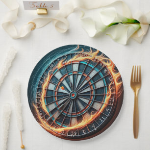 Assiettes En Carton Flaming Dart Arena Inspirez la passion des fléchet