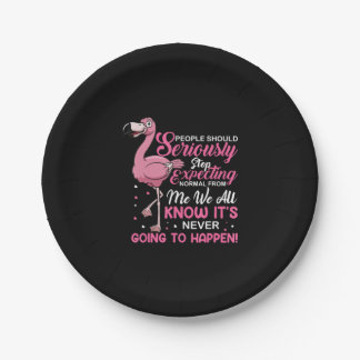 Assiettes En Carton Flamingos | People Should Stop Expecting Normal