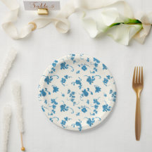 Fleur Bleue Élégant Rococo Français