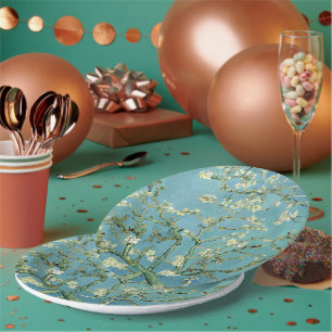 Assiettes En Carton Fleur d'amande, Van Gogh