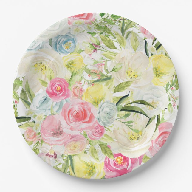 Assiettes En Carton Fleur de lune (Devant)
