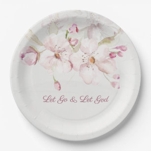 Assiettes En Carton Fleur Douce Rose Féminin Église