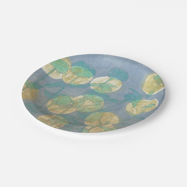 Assiettes En Carton Fleur I (Angle)