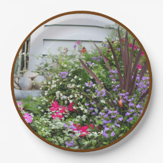 Assiettes En Carton Fleur jardin Jardin Nature Party